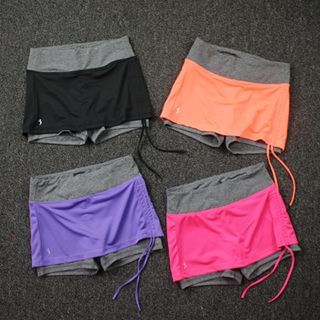 GYM QUEEN Panel Sports Shorts