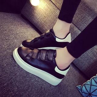 SouthBay Shoes Velcro Platform Sneakers
