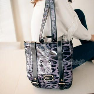 Leopard-Print Backpack