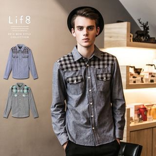 Life 8 Plaid Panel Shirt