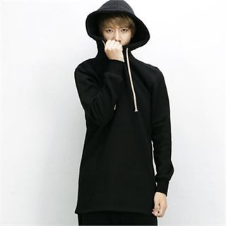 THE COVER Fleece-Lined Long Hoodie