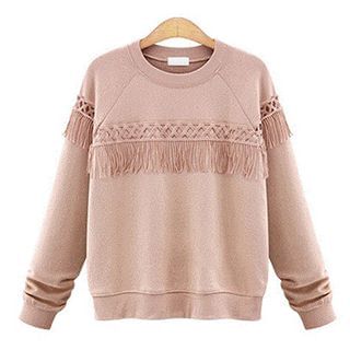 AGA Fringed Pullover