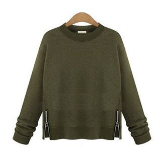 AGA Side-zip Fleece-lined Pullover