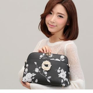 Axixi Floral Beaded Cross Bag