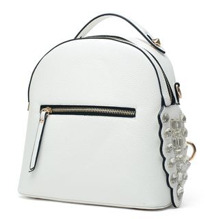 LineShow Faux Leather Backpack