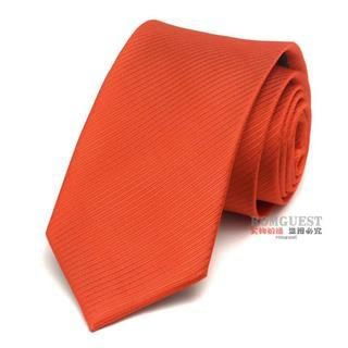 Romguest Striped Neck Tie Orange - One Size