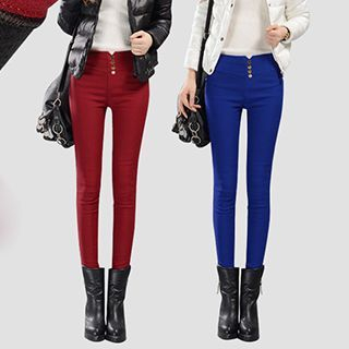 Fashion Street Fleece-Lined Skinny Pants