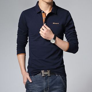 LC Homme Long-Sleeve Polo Shirt