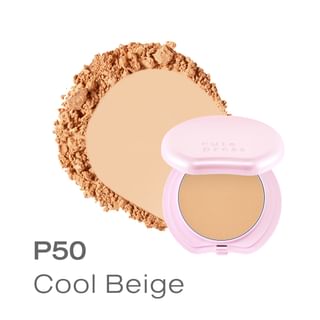 Cute Press - Hybrid Flawless Foundation Powder Spf 50 Pa++++ P50 Cool Beige