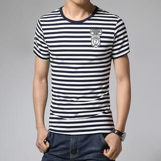 Alvicio Short-Sleeve Striped T-Shirt