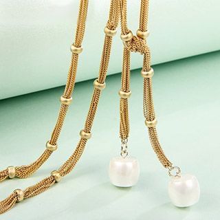 T400 Jewelers Faux Pearl Necklace