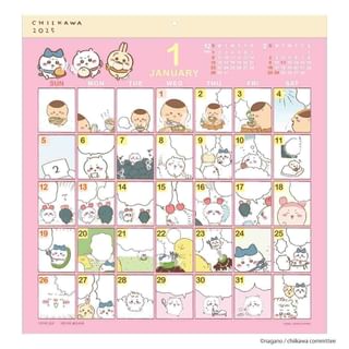 Chiikawa 2025 Wall Calendar (Comic Design) 340 x 356mm / 12 Pages