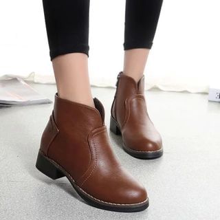 Wello Faux Leather Short Boots