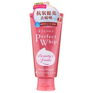 Shiseido - Senka Perfect Whip Berry Bright Beauty Face Foam 100G