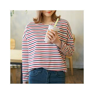 Sienne Long-Sleeve Striped T-Shirt