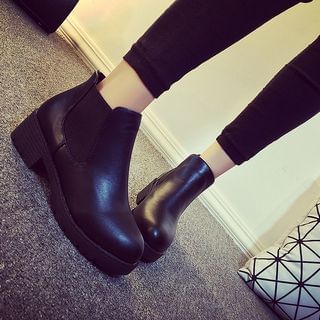 Cinde Shoes Faux Leather Chelsea Boots