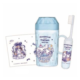 Sanrio Cinnamoroll x Cogimyun DOLLY MIX Toothbrush & Cup Set H115ÃW65ÃD6mm
