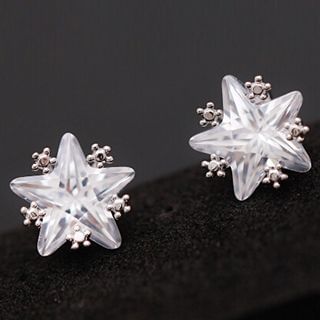 Donnette Crystal Star Earrings