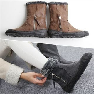 Reneve Zipped Short Snow Boots