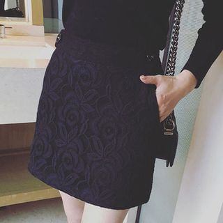 Oaksa Lace Panel Skirt