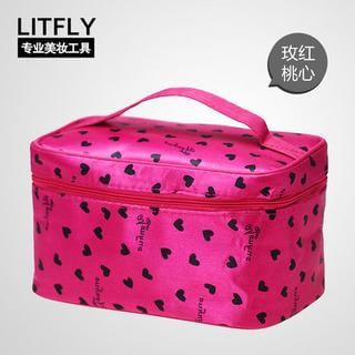 Litfly Cosmetic Bag (Rose Red) (Heart) 1 pc