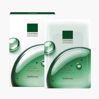 WellDerma - Teatree Soothing Herb Tox Cica Mask Set 25ml x 5 sheets