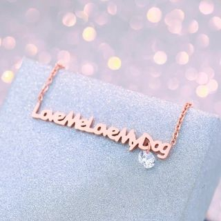 LoveGem Letter Rhinestone Necklace