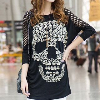 Rocho Skull Print T-Shirt