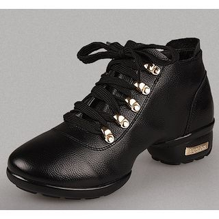 Danceon Genuine Leather Dance Ankle Boots