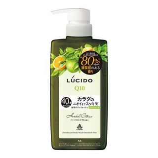Mandom - Lucido Q10 Medicated Deodorant Body Wash Herbal Citrus 450Ml