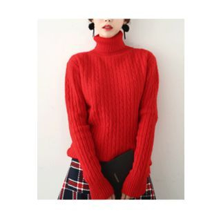 Bongjashop Turtle-Neck Colored Sweater