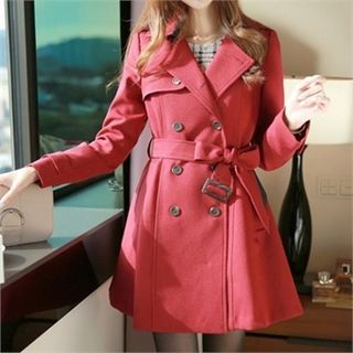 mimi & didi Double-Breasted Trench Coat