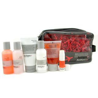 Anthony - Logistics For Men Grab + Go Travel Kit: Cleanser + Facial Scrub + Shave Cream + Body Clean