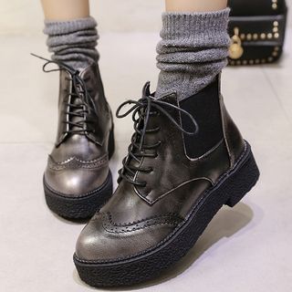 Lynnx Platform Lace-Up Ankle Boots