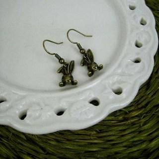 MyLittleThing Copper Bunny Earrings Copper - One Size
