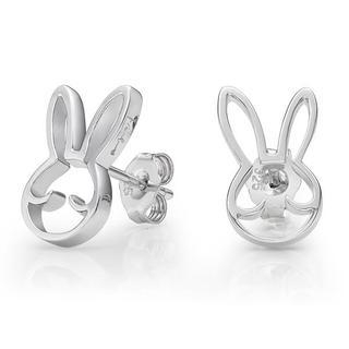 Kenny & co. 925 Silver Rabbit Outline Earring in RH. Plated 925 Stering Silver - One Size