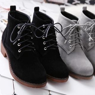 Fashion Street Lace-Up Ankle Boots