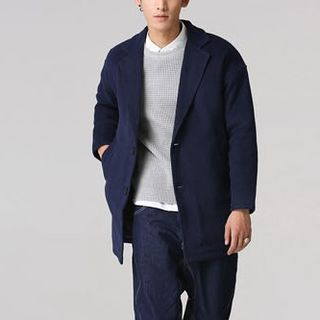 Chuoku Plain Loose-Fit Coat
