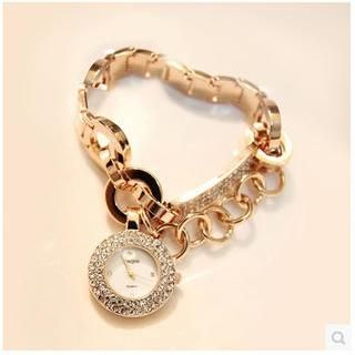 Nanazi Jewelry Rhinestone Chain Bracelet Watch