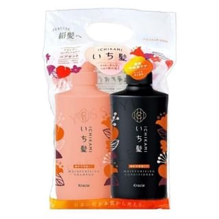 Kracie - Ichikami Moisturizing Shampoo & Conditioner Hair Set 1 Set