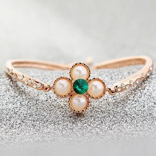 Trend Cool Jeweled Clover Bracelet