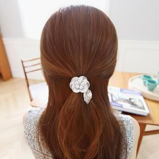 soo n soo Flower & Leaf Hair Tie