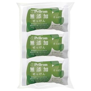 Pelican Soap - Additive-Free Soap Refreshing 100G X 3Pcs
