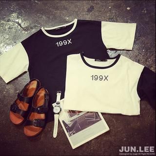 JUN.LEE Short-Sleeve Number Print T-Shirt