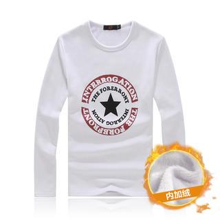 Alvicio Fleece-Lined Star Print T-Shirt