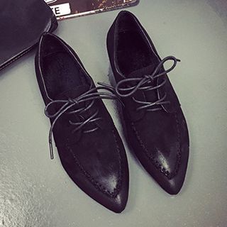 QQ Trend Burnished Pointy Oxfords