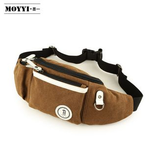 Moyyi Applique Canvas Waist Bag