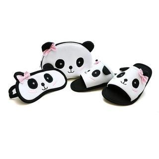 Betta Ladies Panda Slippers Travel Set