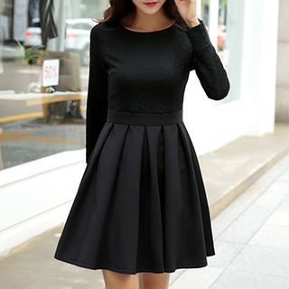 Fashion Street Long-Sleeve A-Line Dress