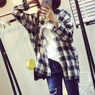 Dute Plaid Long Shirt